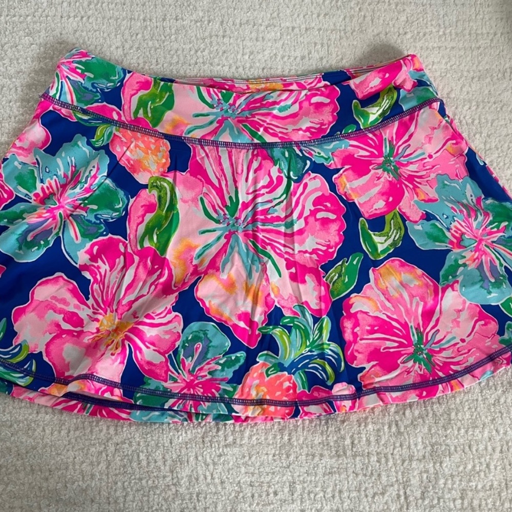 Lilly Pulitzer Floral Skort - Pink and Blue